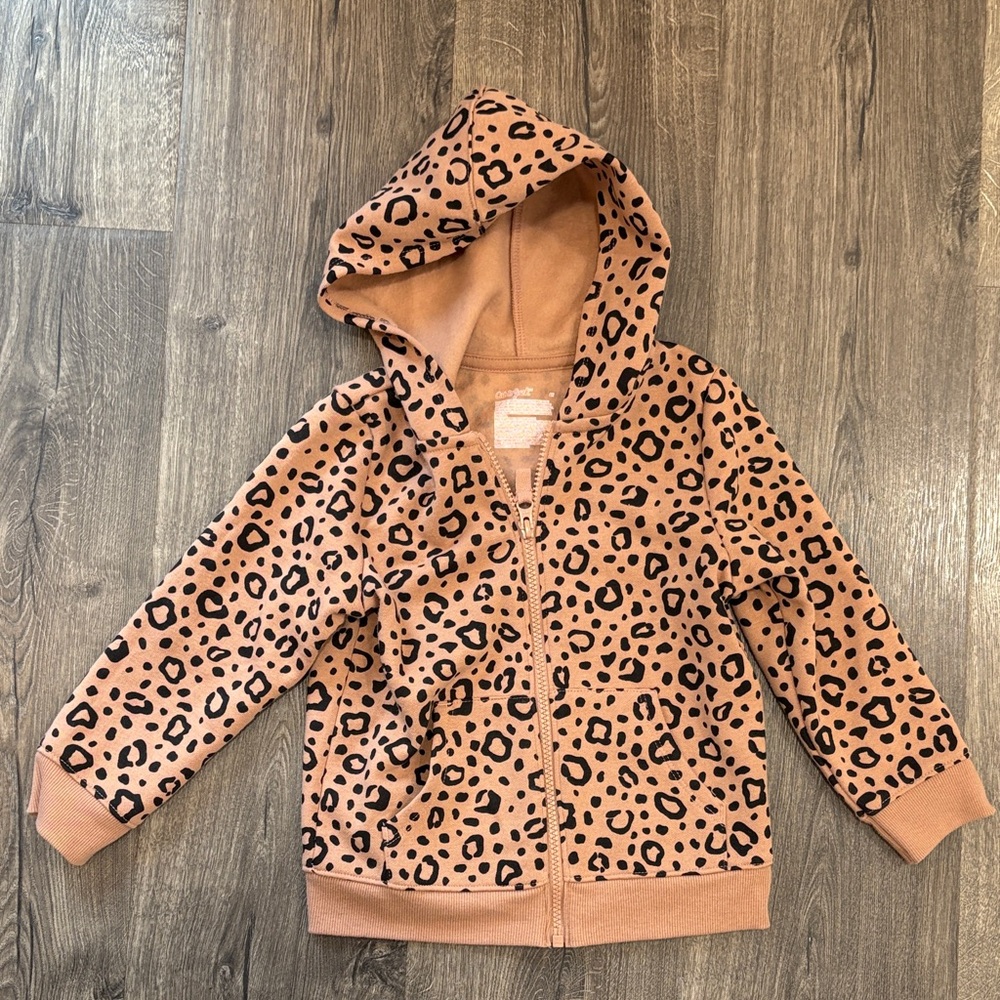 Cat & Jack Tan Leopard Hoodie